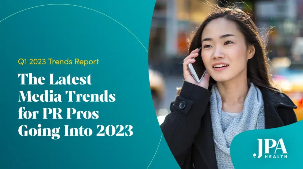 PR professionals discussing media trends in 2023